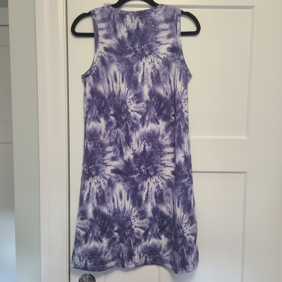 M tie dye dress shift soft casual medium - Picture 5 of 6